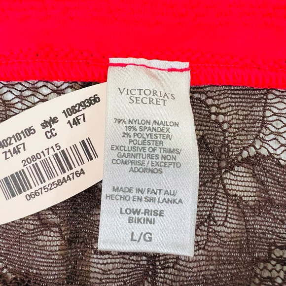 2010 Victoria’s Secret Low Rise Bikini Pantie Large Vintage Style - Picture 7 of 7